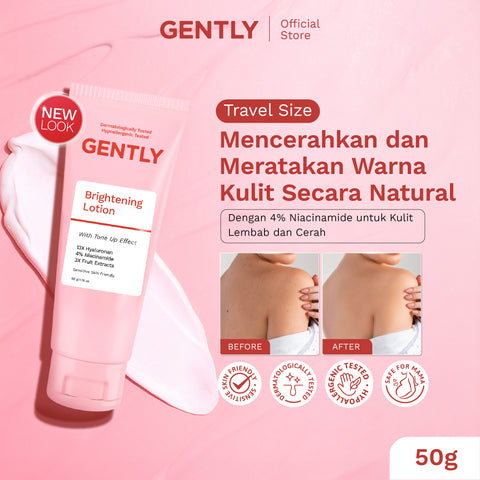 GENTLY Brightening Lotion 50 gr - Mencerahkan dan Meratakan Warna Kulit
