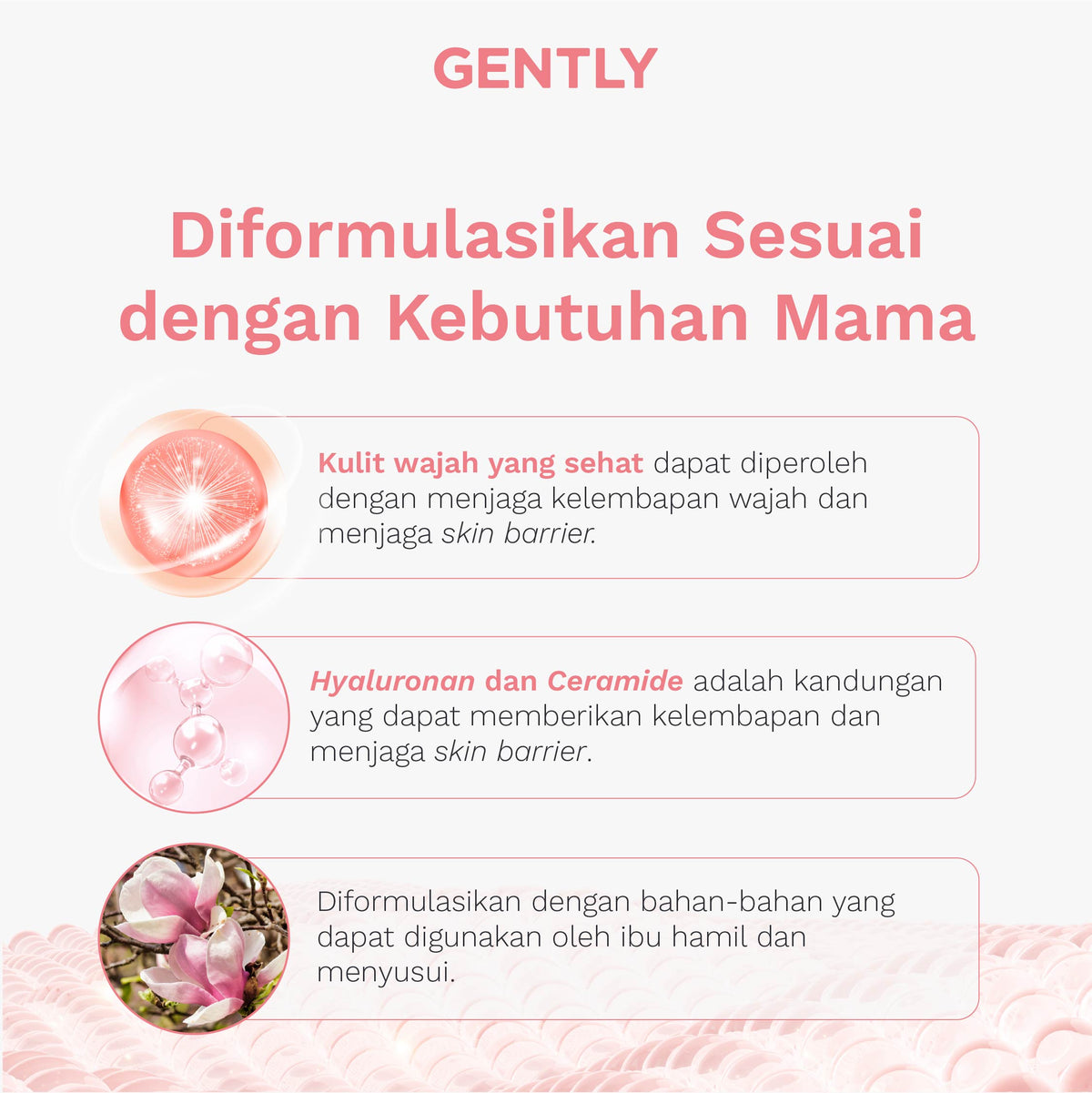 GENTLY Low pH Radiant Facial Wash | Rainbow Algae + 11x Hyaluronan + 5x Ceramide + 5x Soothing Agents | Skincare Ibu Hamil dan Menyusui Terdaftar BPOM | Sabun Cuci Muka Gentle yang Mampu Menghidrasi dan Menyejukkan Kulit