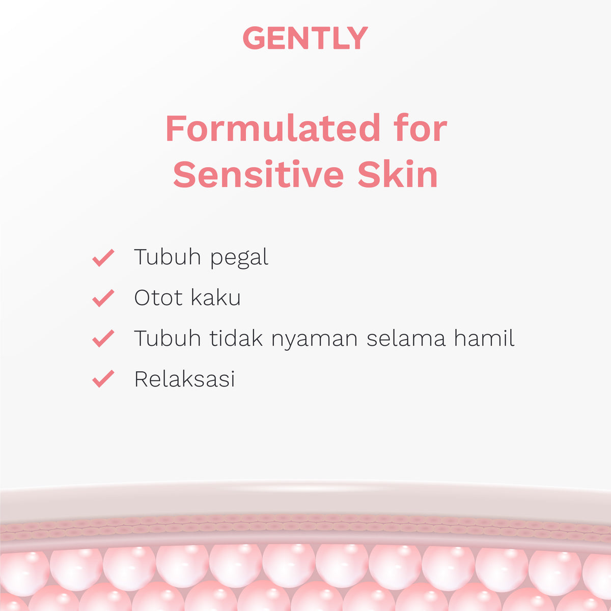 GENTLY Relaxing Body Cream | Mengandung Arnica Oil + Peppermint Oil + Centella Extract | Skincare Ibu Hamil dan Menyusui Terdaftar BPOM | Cream yang Memberikan Rasa Nyaman Tubuh dan Melancarkan Sirkulasi Darah