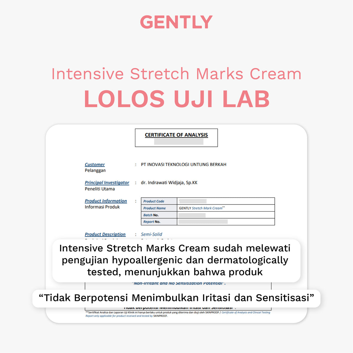 GENTLY Stretch Marks Cream 3 Pcs
