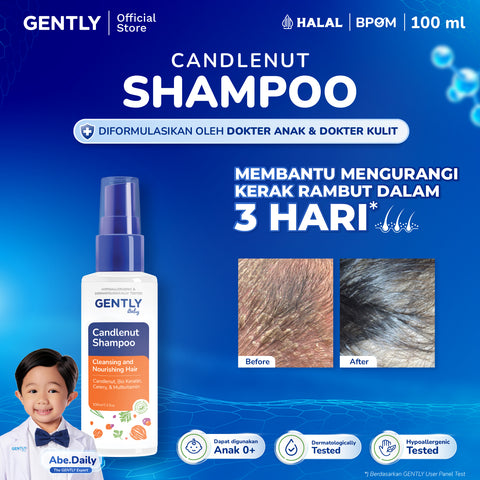 GENTLY Baby Candlenut Shampoo | Shampoo Kemiri Bayi dan Anak | Non SLS/SLES