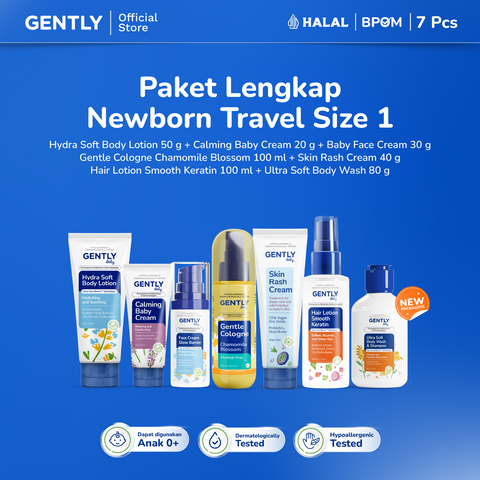 GENTLY Baby Paket Lengkap New Born Travel Size